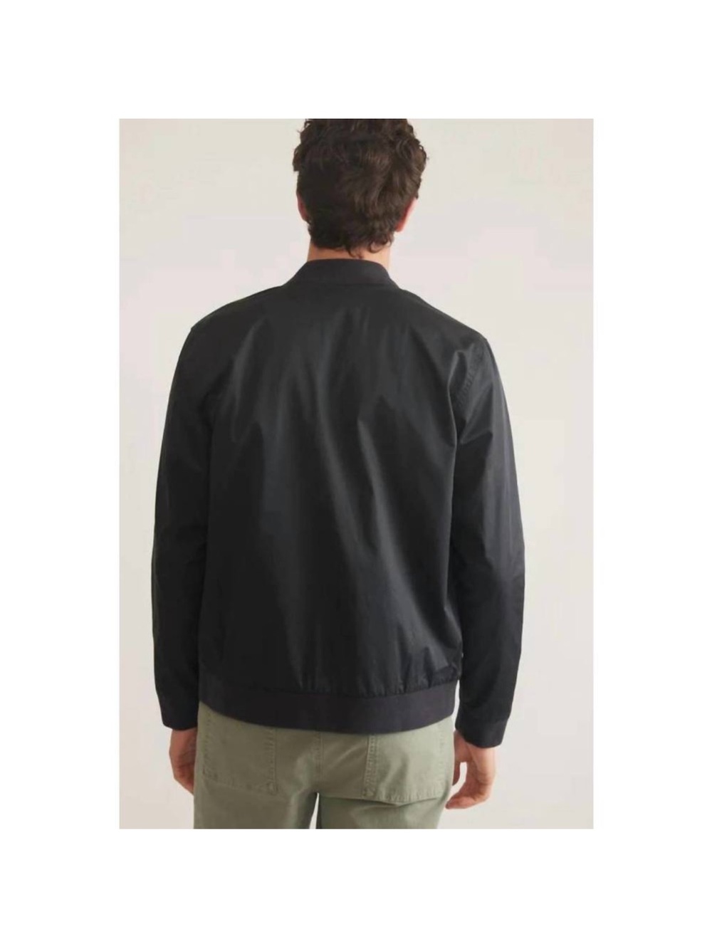 MARINE LAYER dry wax bomber jacket in blue/black - Picture 4 of 16